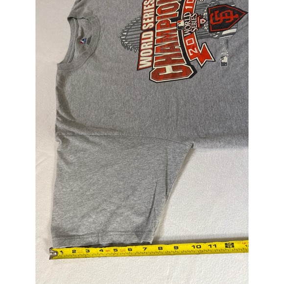 Majestic San Francisco Giants 2010 World Series Champions T-Shirt 2XL Gray - Picture 4 of 4
